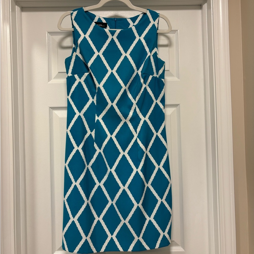 Teal and White dress